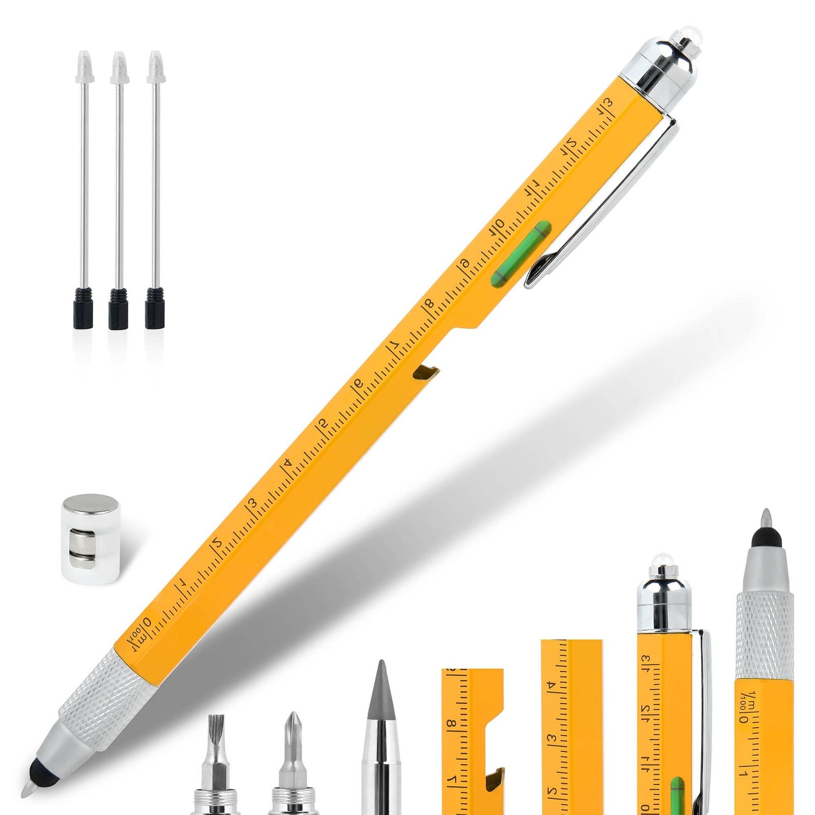 Dad Gifts for Fathers Day, 10 in 1 Multitool Pen, Stocking Stuffers for Mens …