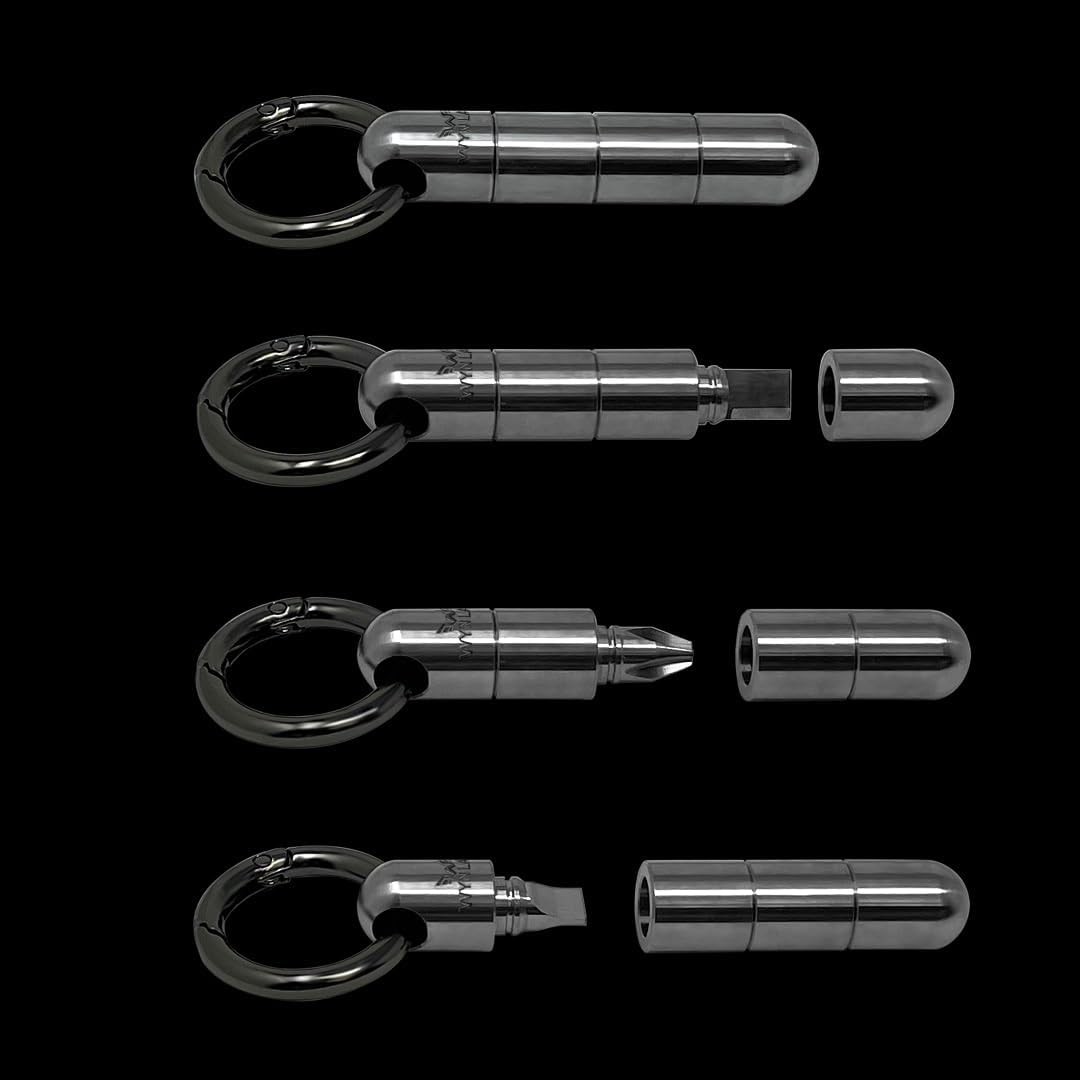 WYN Multi-Tool Capsule Discreet Everyday Carry Keychain Multi-Tool W/ Blade