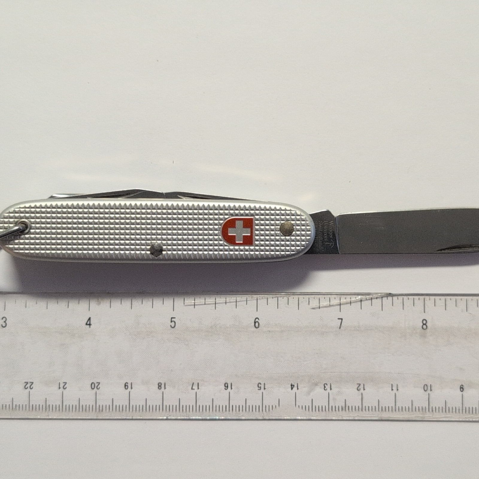 Silver Swiss Army Knife Multi-Tool Knife Bottle/Can Opener Lanyard