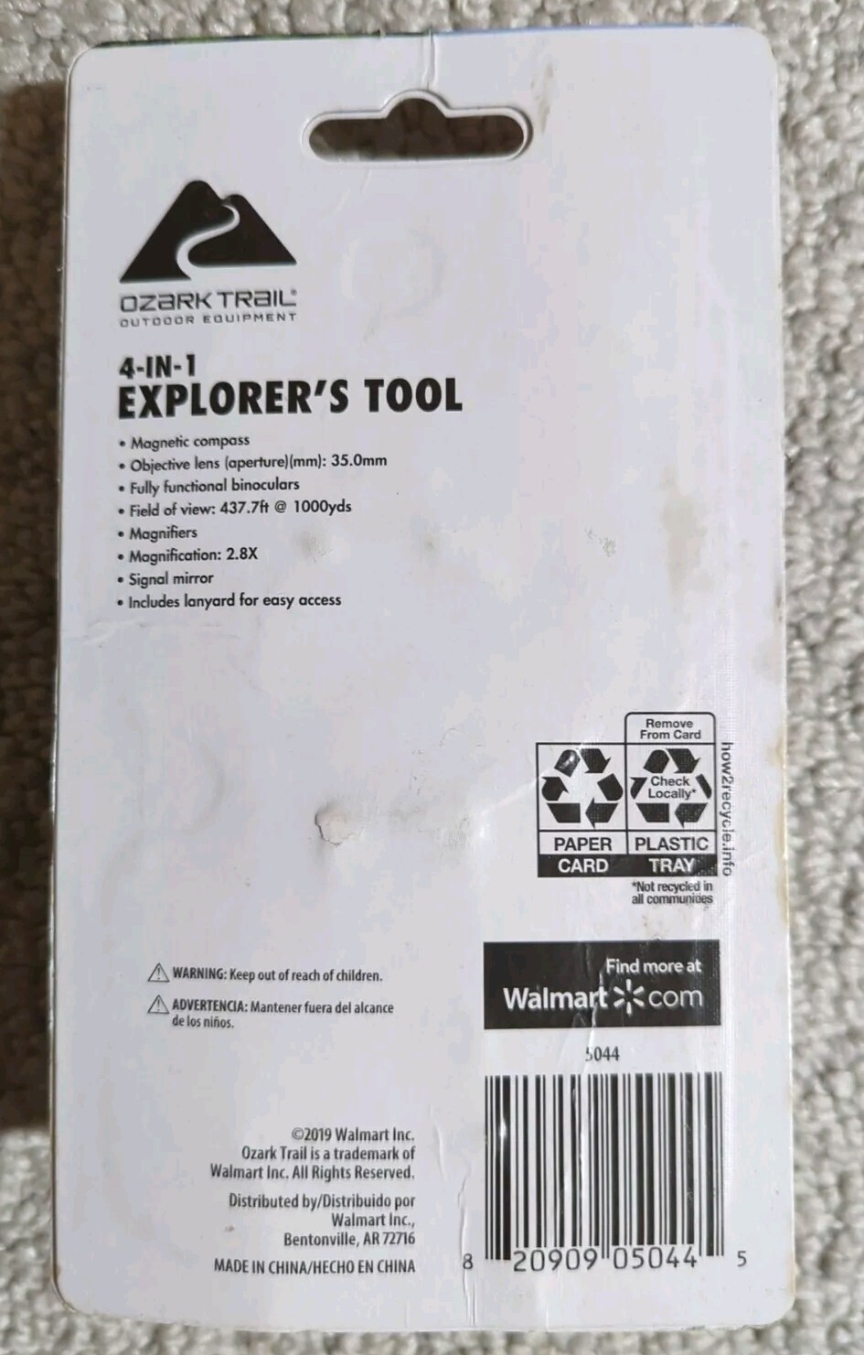 Ozark Trail 4 in 1 Explorer’s Tool Compass Binoculars Signal Mirror Magnifiers24