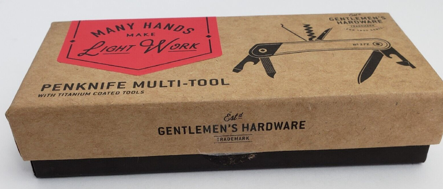 Gentlemen’s Hardware Penknife Multi-Tool Make Hands Make Light Work 7 Functions