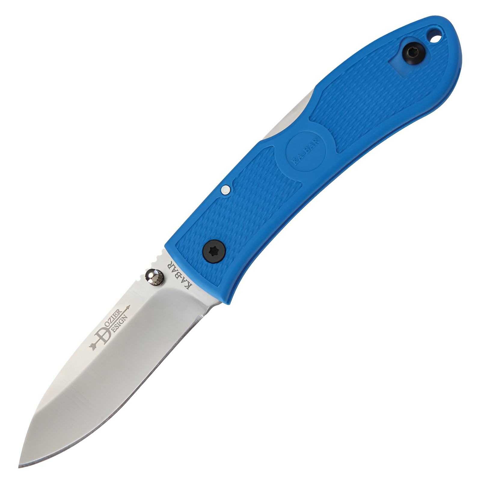 Ka-Bar 4062BL Dozier Blue Clip Point Lockback Folding Knife Pocket Folder 3″