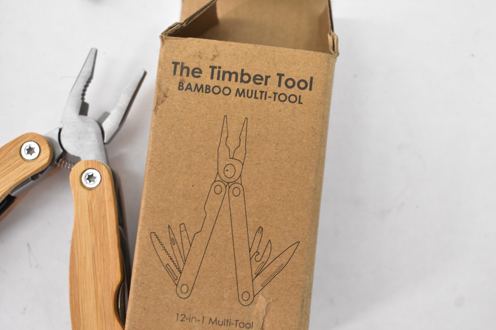The Timber Tool Bamboo Multi Tool 12 In 1 Wire Cutter Screwdriver BRANDED