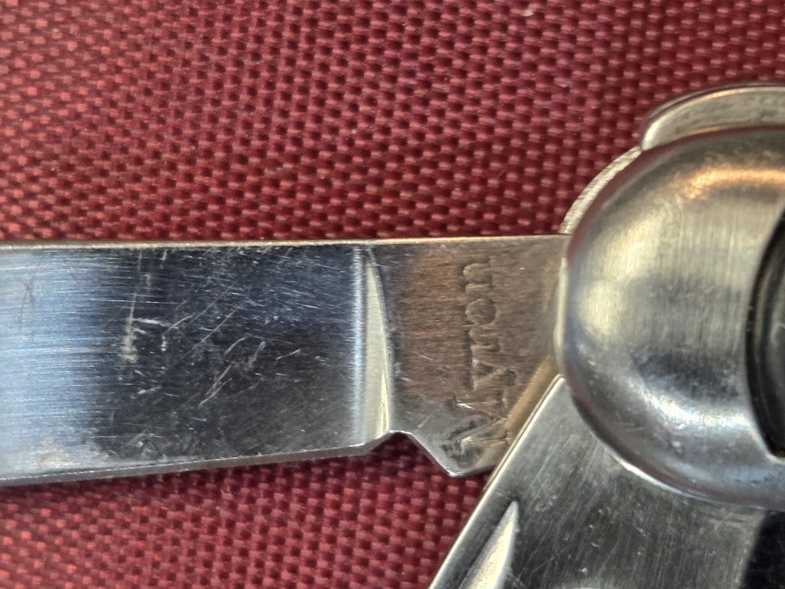 VTG Myron Multi Tool Utility Pocket Knife 7 Tool Silver / chrome + 1 unbranded