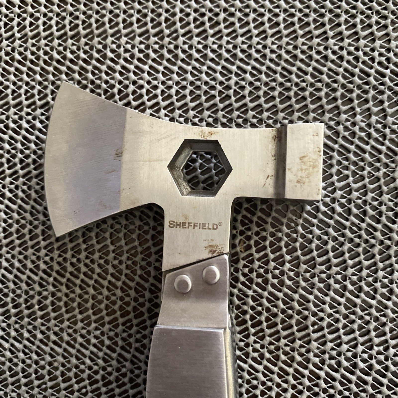 Sheffield Stainless Steel Hatchet Multi Tool w/ Nylon Sheath