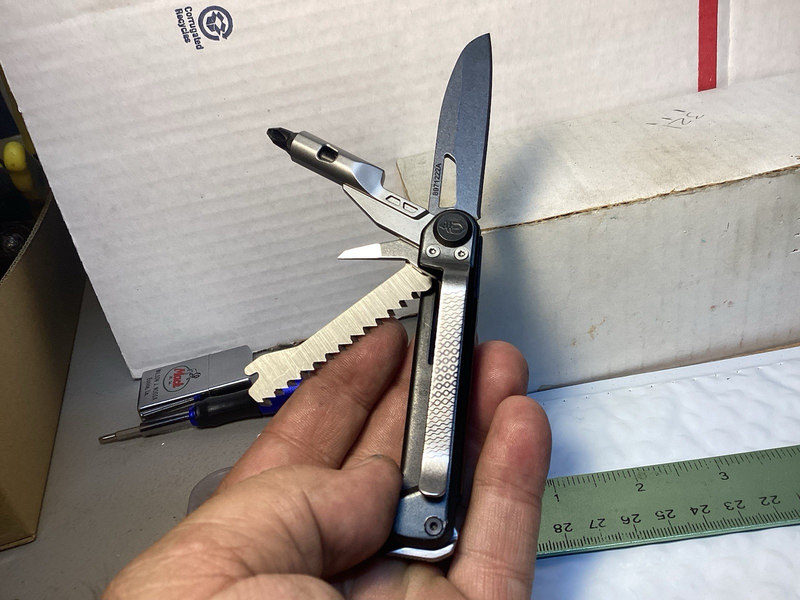 Gerber Armbar Trade Onyx Black Multi-Tool, Knife, Bit Driver, Saw.. 007-02