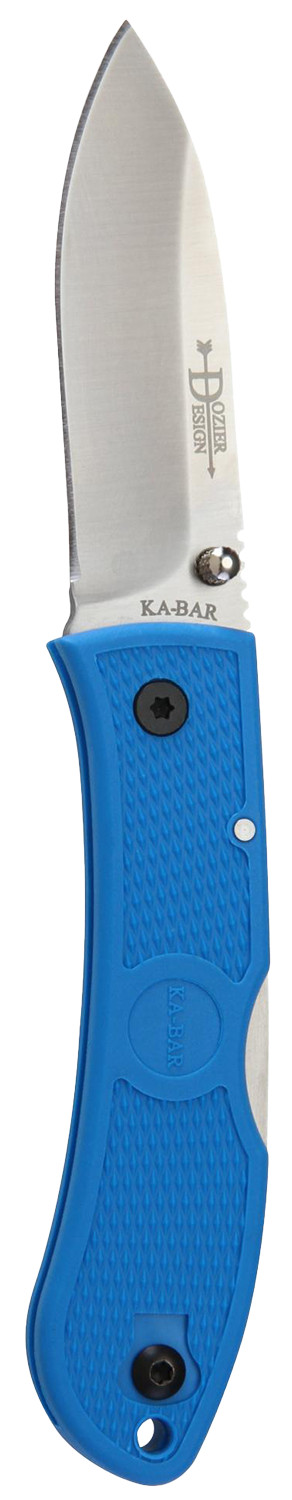Ka-Bar 4062BL Dozier Blue Clip Point Lockback Folding Knife Pocket Folder 3″