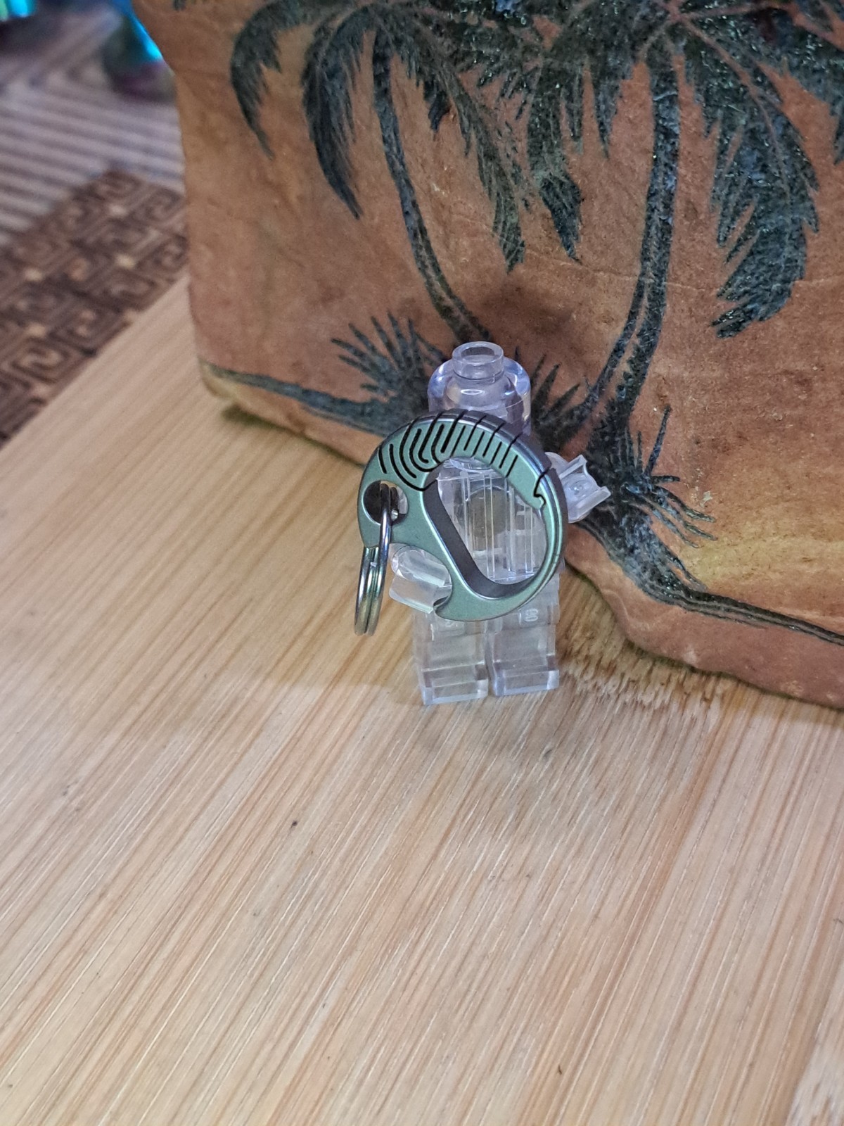 Mini EDC Titanium Keychain Carabiner With Built Bottle Opener