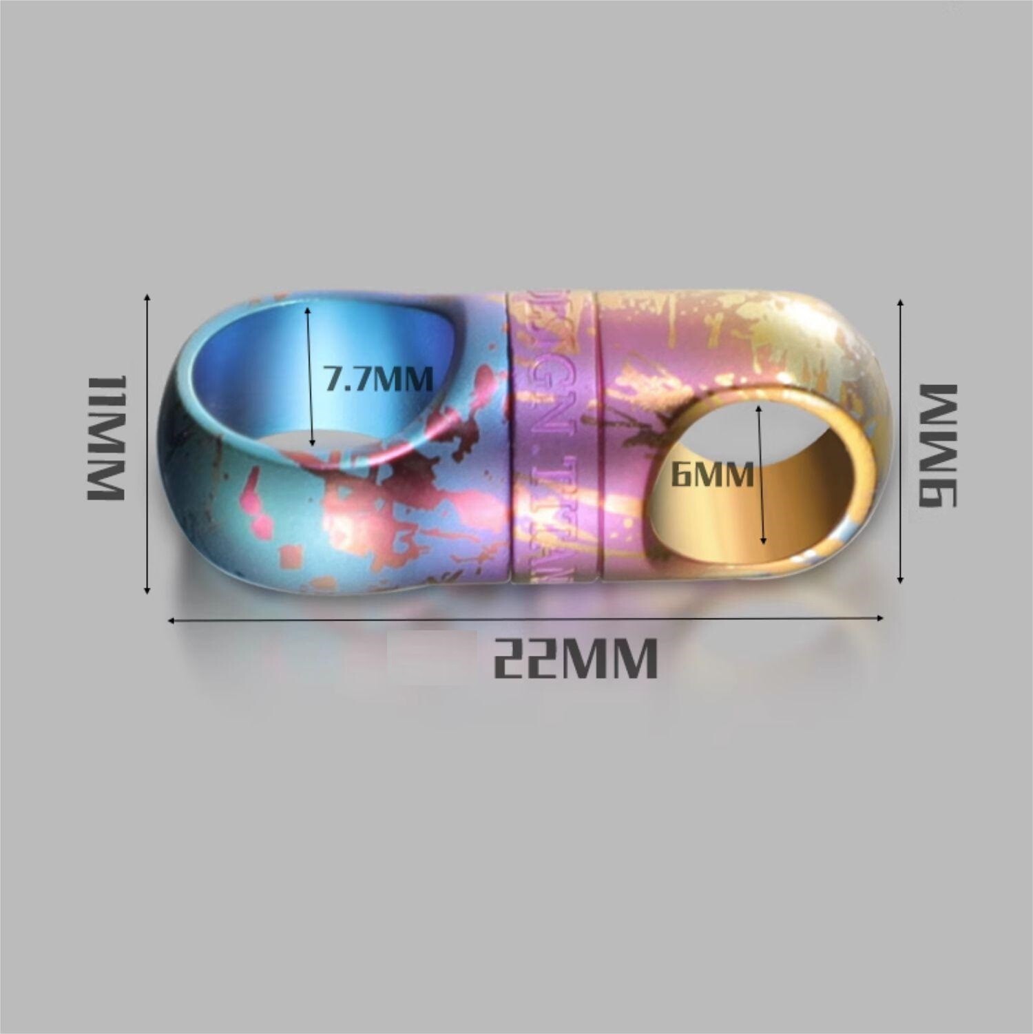 Titanium Alloy Swivel Key Chain Ring Keychain Connector 360° Rotatable Joint
