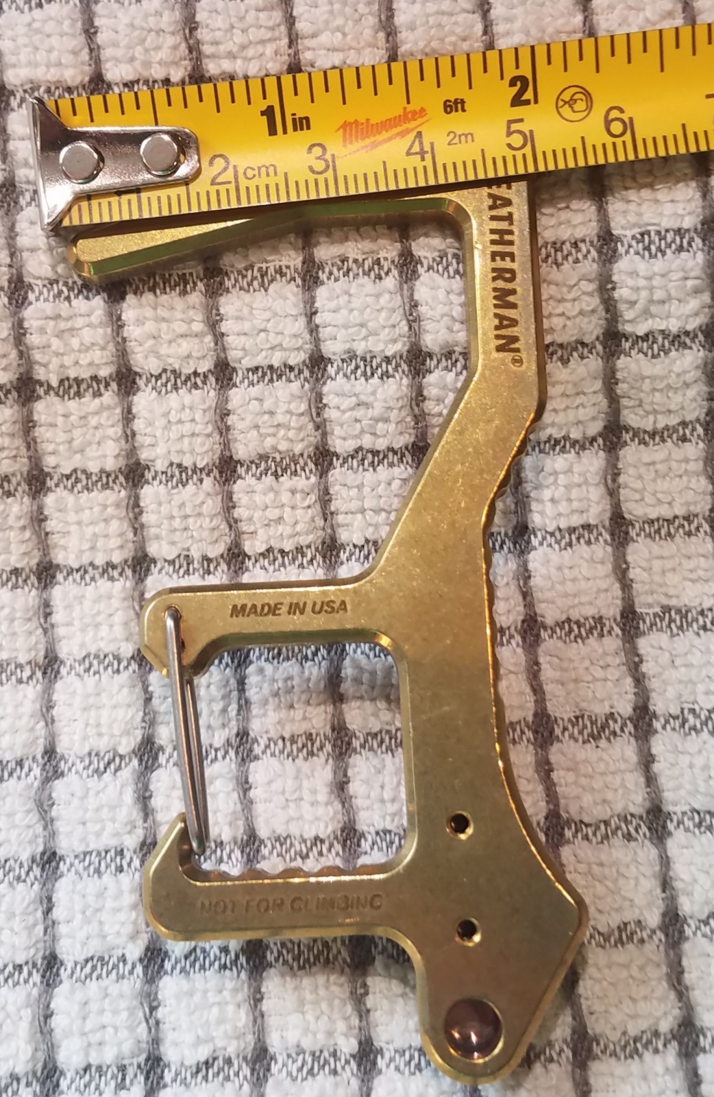 Leatherman Clean Contact Carabiner Tool Brass Corona Hook new box Edc Clip On