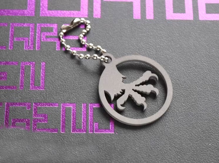 TC4 EDC Titanium Alloy Keychain Necklace PIN Pendant Backpack Decorative Tool