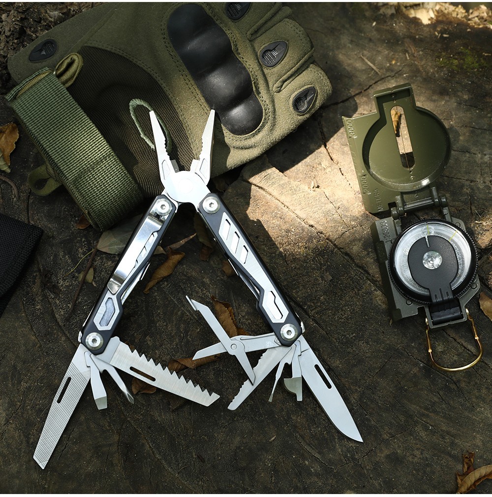 16-in-1 Multi-Tool Pliers Valentine’s Day Gift for Him, Pocket Camping Tools