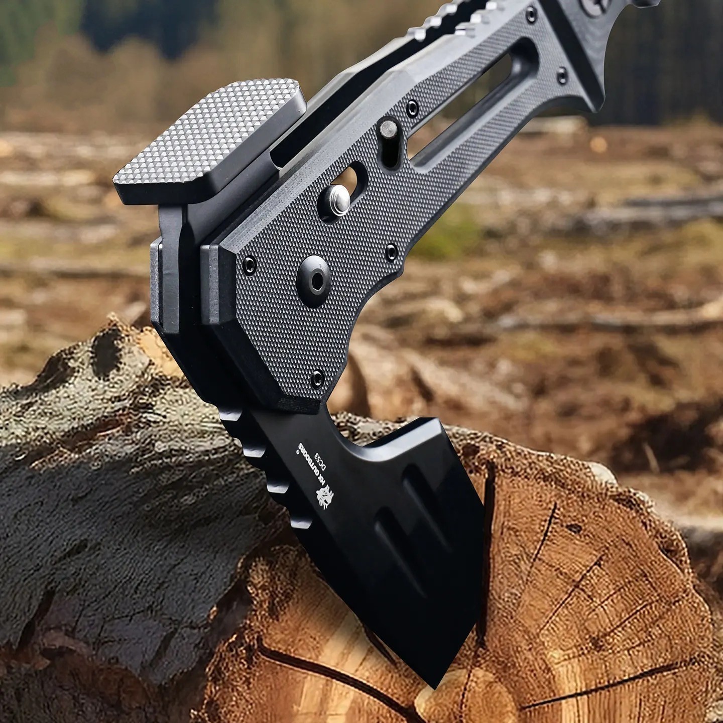 Mini Small Pocket Folding Axe Foldable Hatchet Tomahawk Hammer Survival Camping