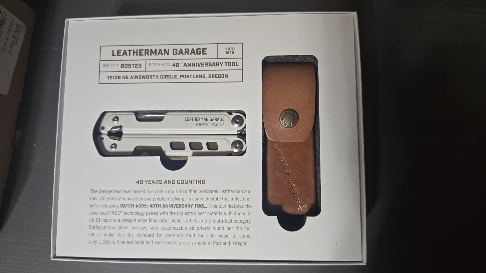 Leatherman Garage 40th Anniversary Leatherman Batch 005 Garage Anniversary