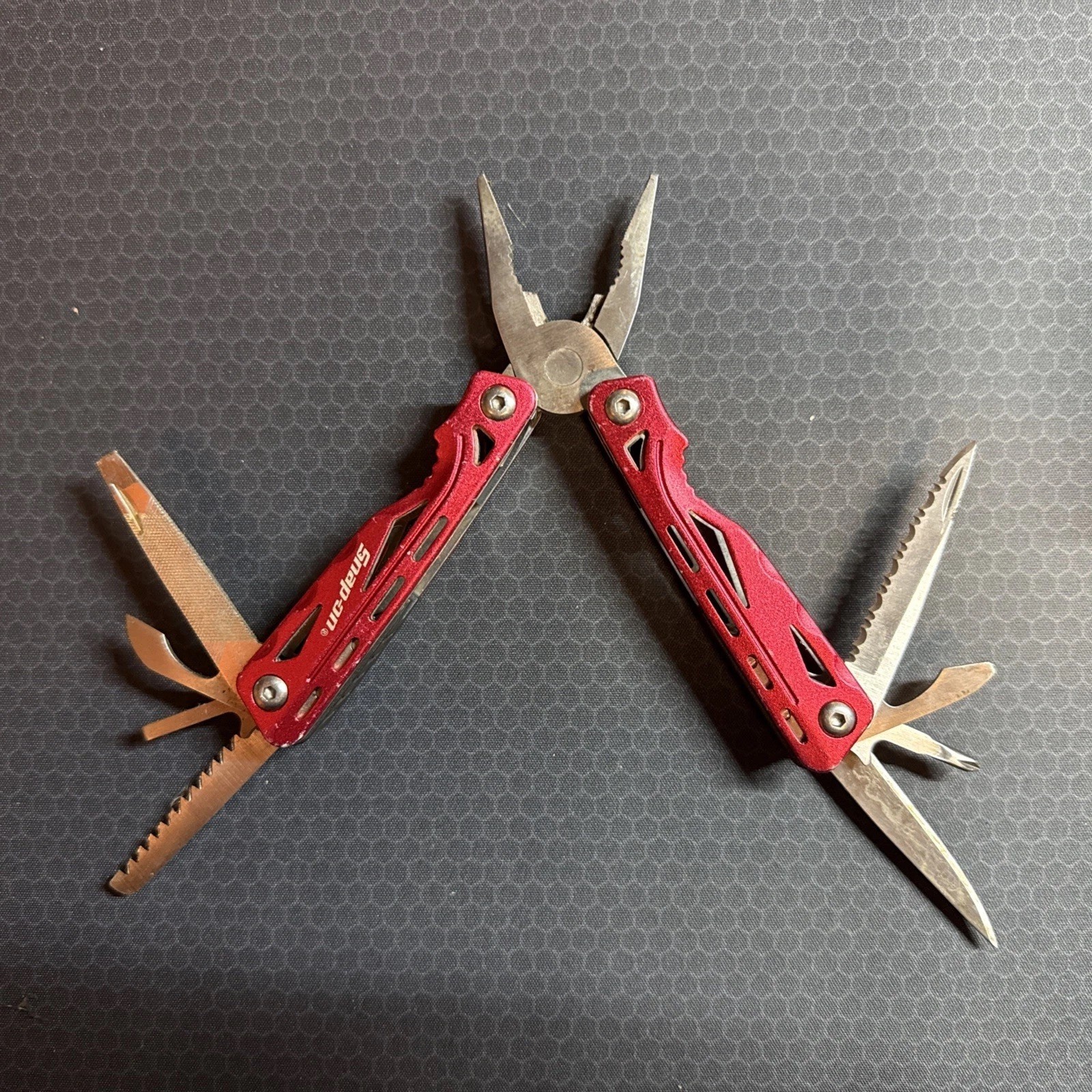 Snap-On Stainless Steel Red Multi-Tool – used