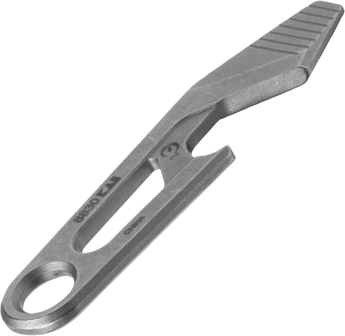 Stainless Steel Keychain Multi-Tool: Bottle Opener, Screwdriver, & Pry Bar