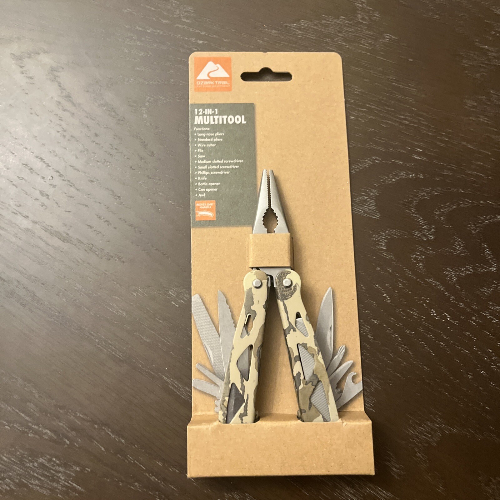 Ozark Trail Camo Multi-Tool 12-in-1, Stainless Steel NEW