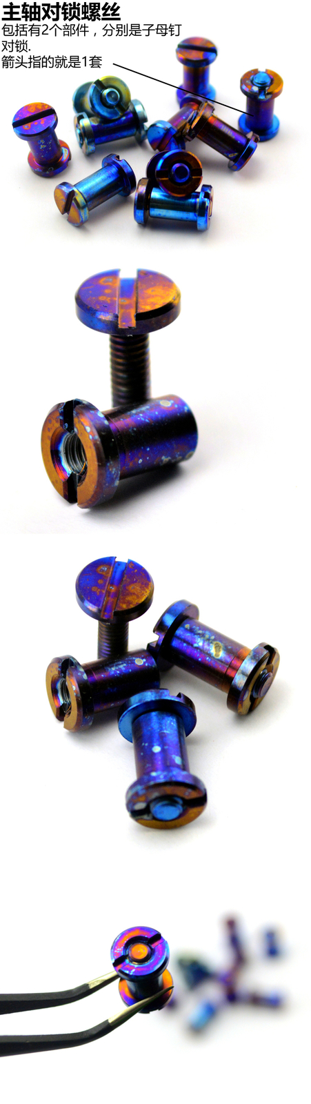 New Handle Screws for Rick Hinderer XM-18 3.5″ Multiple Colors