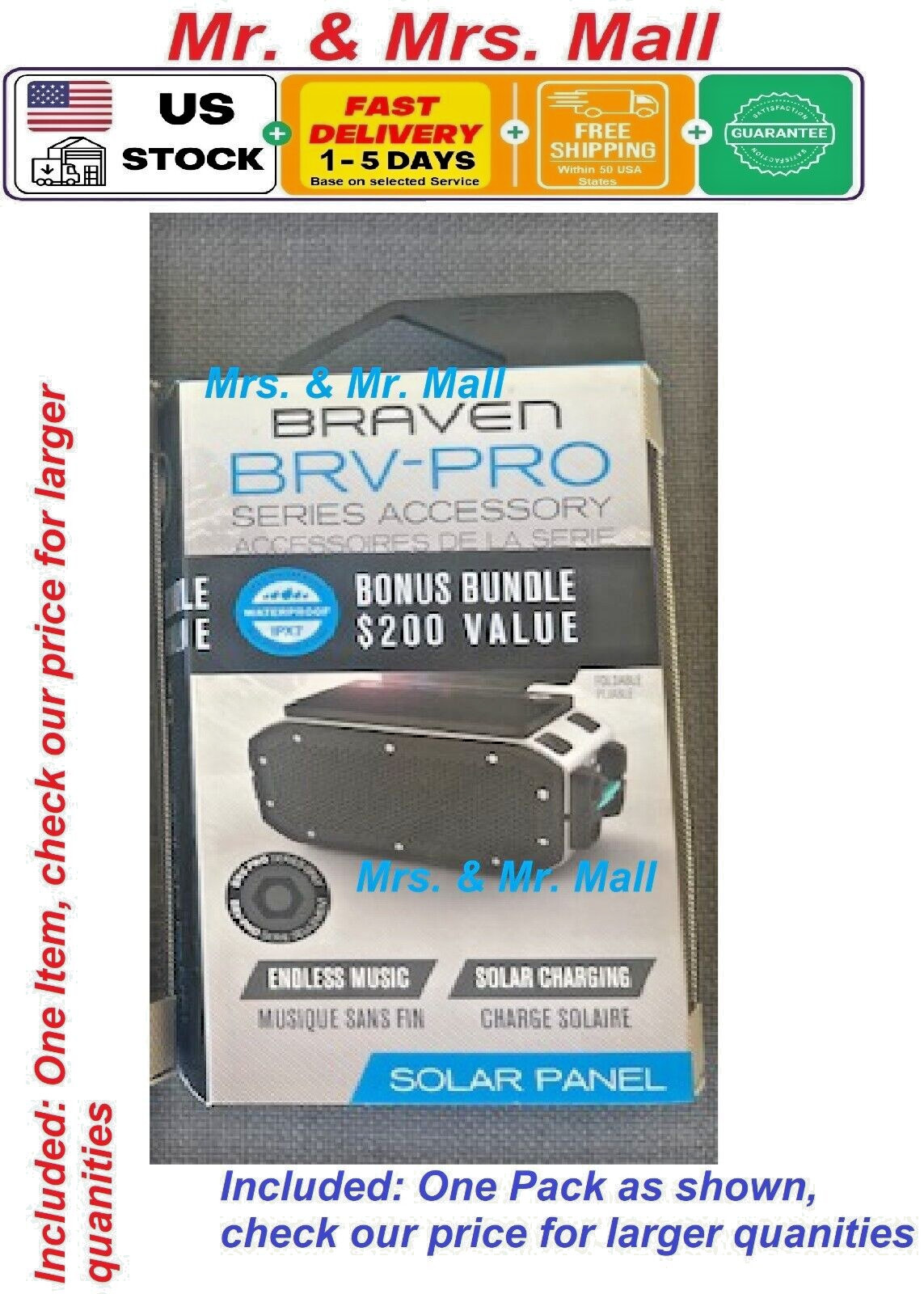 Braven BRV-PRO Series Accessories Solar Charging-Multi Tool Buyers Love It!! NEW