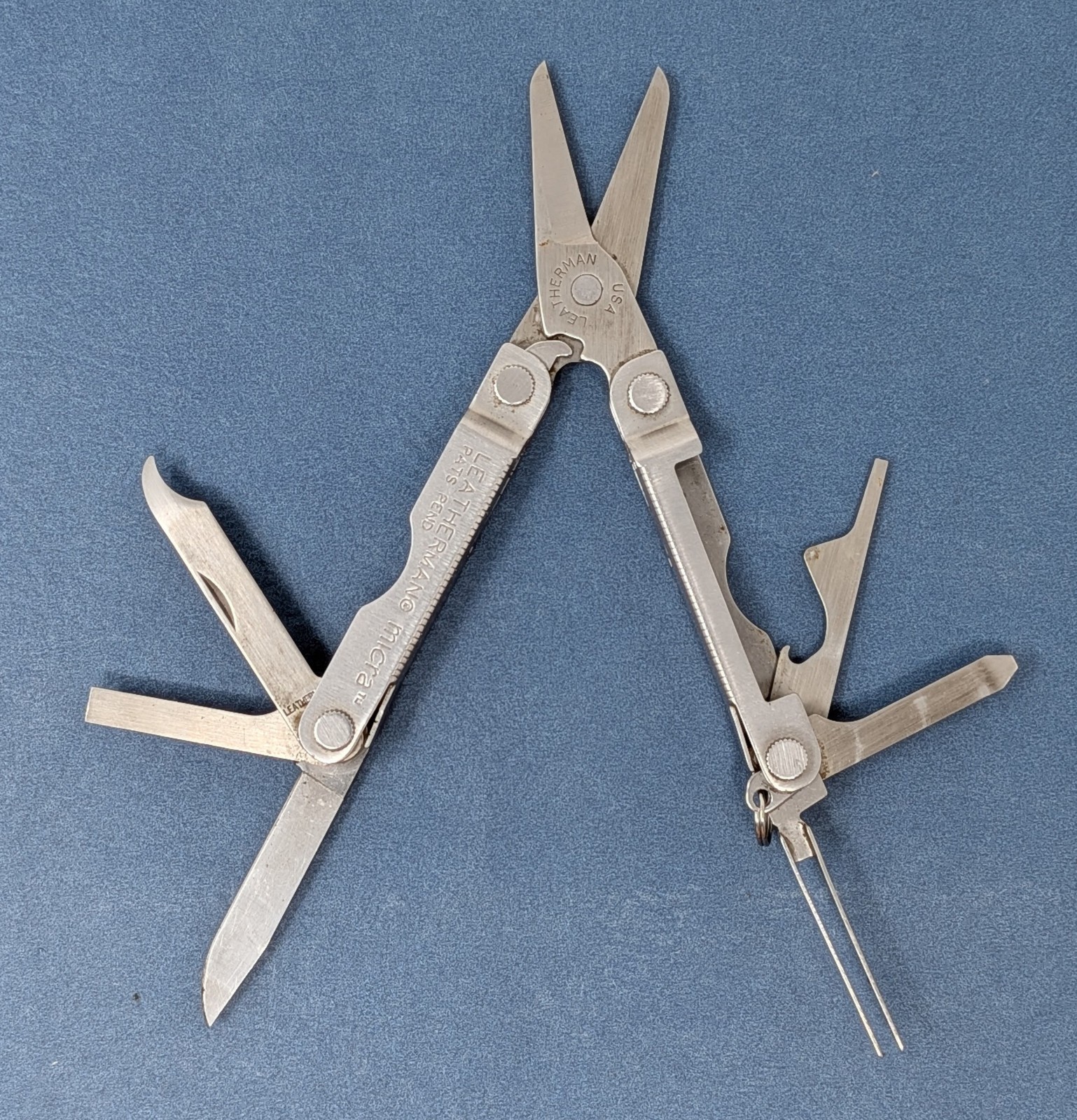 Leatherman Micra Multi-Tool Knife Scissors Tweezers Stainless