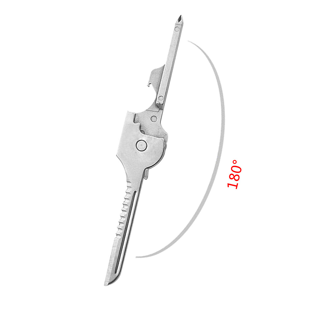 Keychain Tool 6 in1 multi-tool Bottle Opener Utili Key Screwdriver*