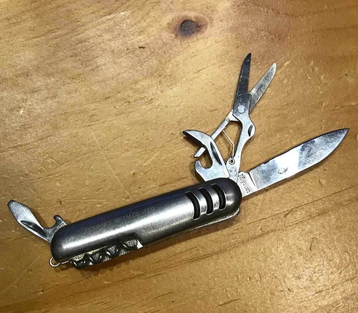 MYRON MULTI TOOL UTILITY FOLDING KNIFE RELIANCE METAL CENTER