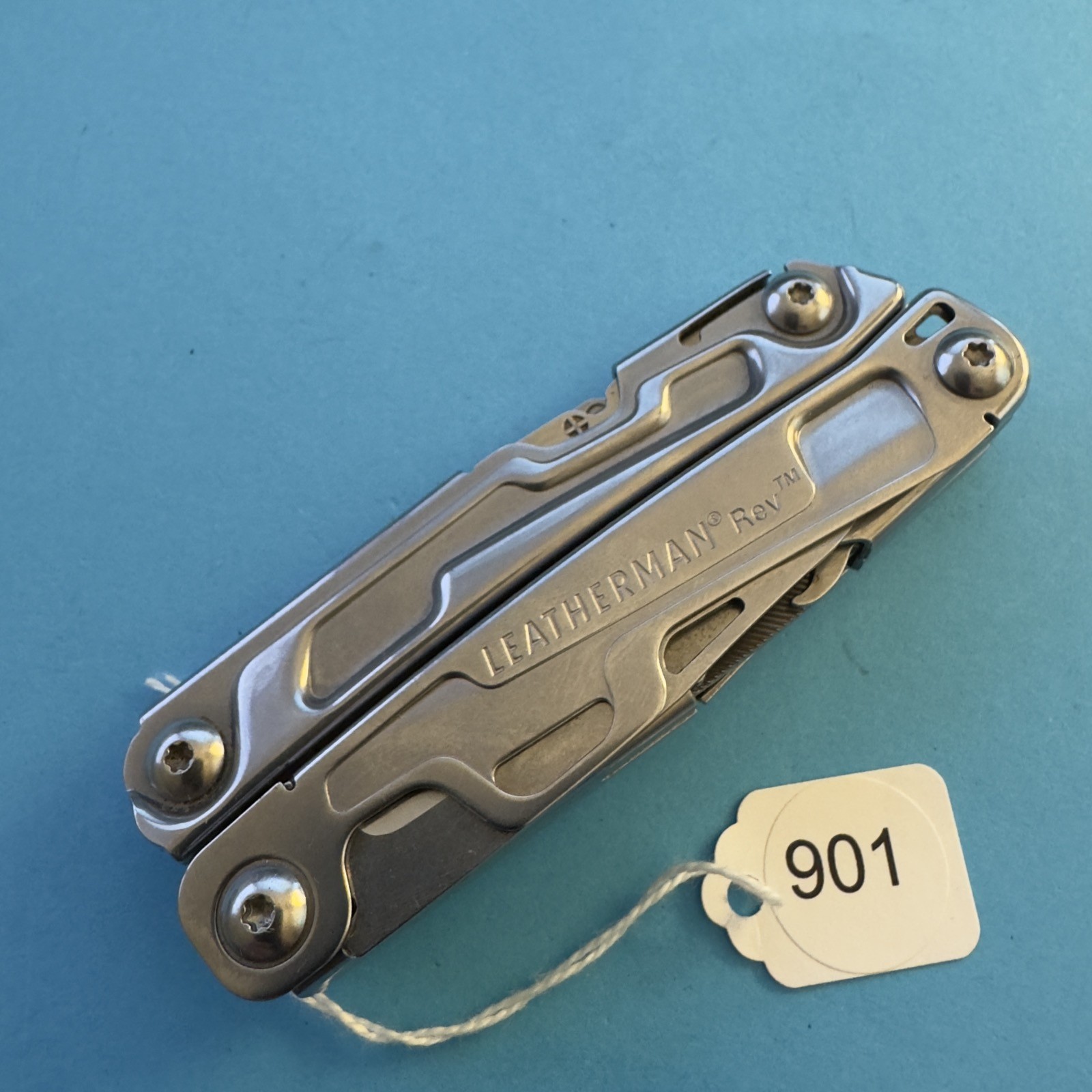 Leatherman Rev Plier Multi-Tool Pocket Clip Knife Stainless EDC #901