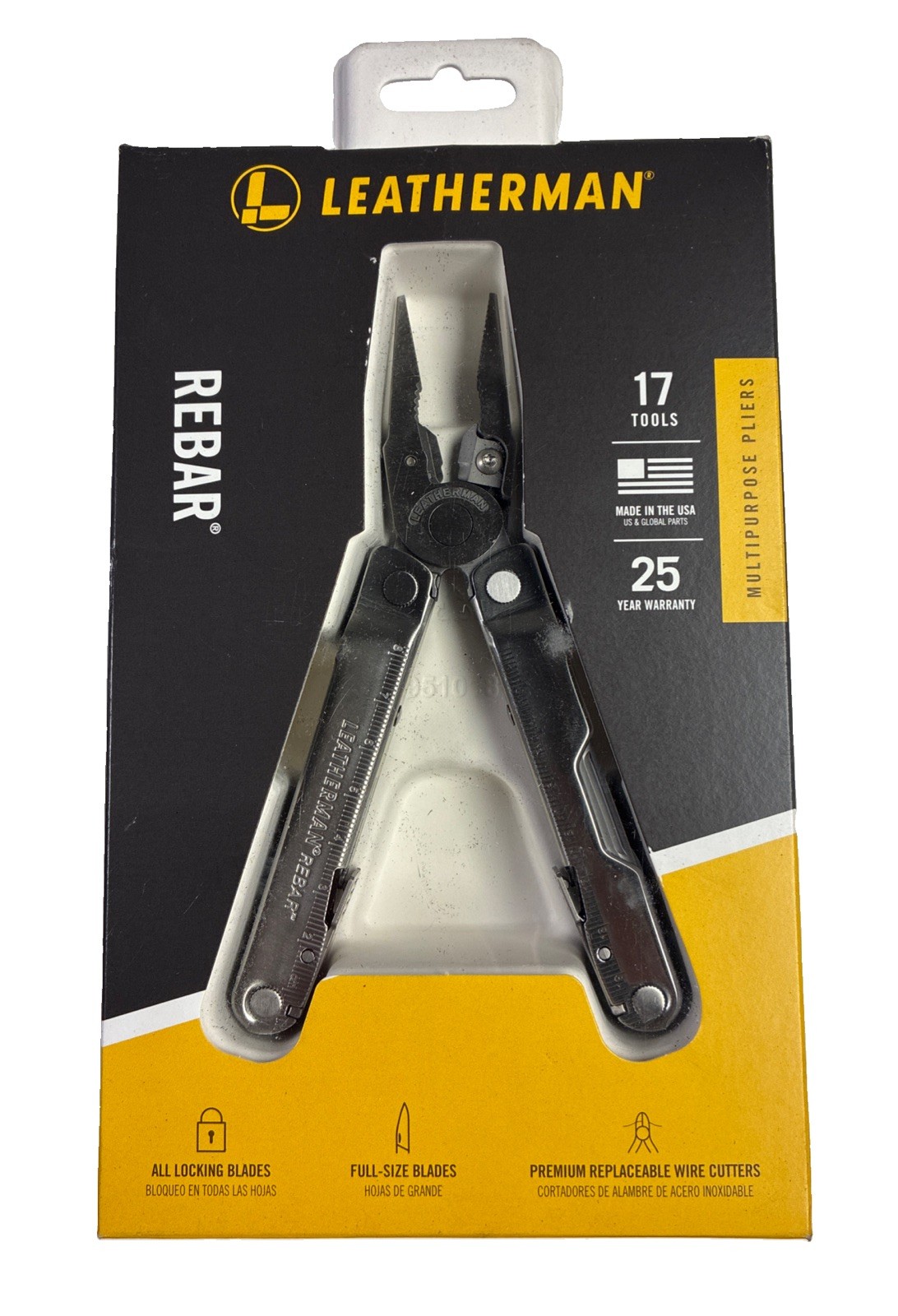 LEATHERMAN Rebar 17-in-1 Multitool W/ Premium Replaceable Wire Cutters & Saw
