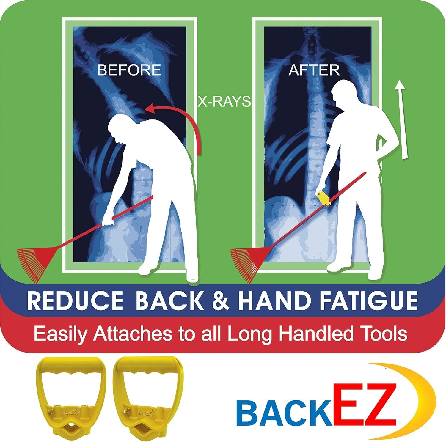Universal Ergonomic Handle for Garden Tools – Reduced Strain, Enhanced Comfort