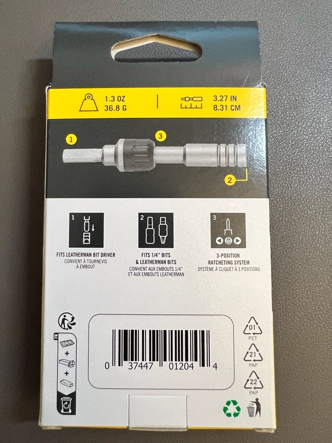 Leatherman Ratchet Driver 931030 for Multitools 3-Position Ratcheting System