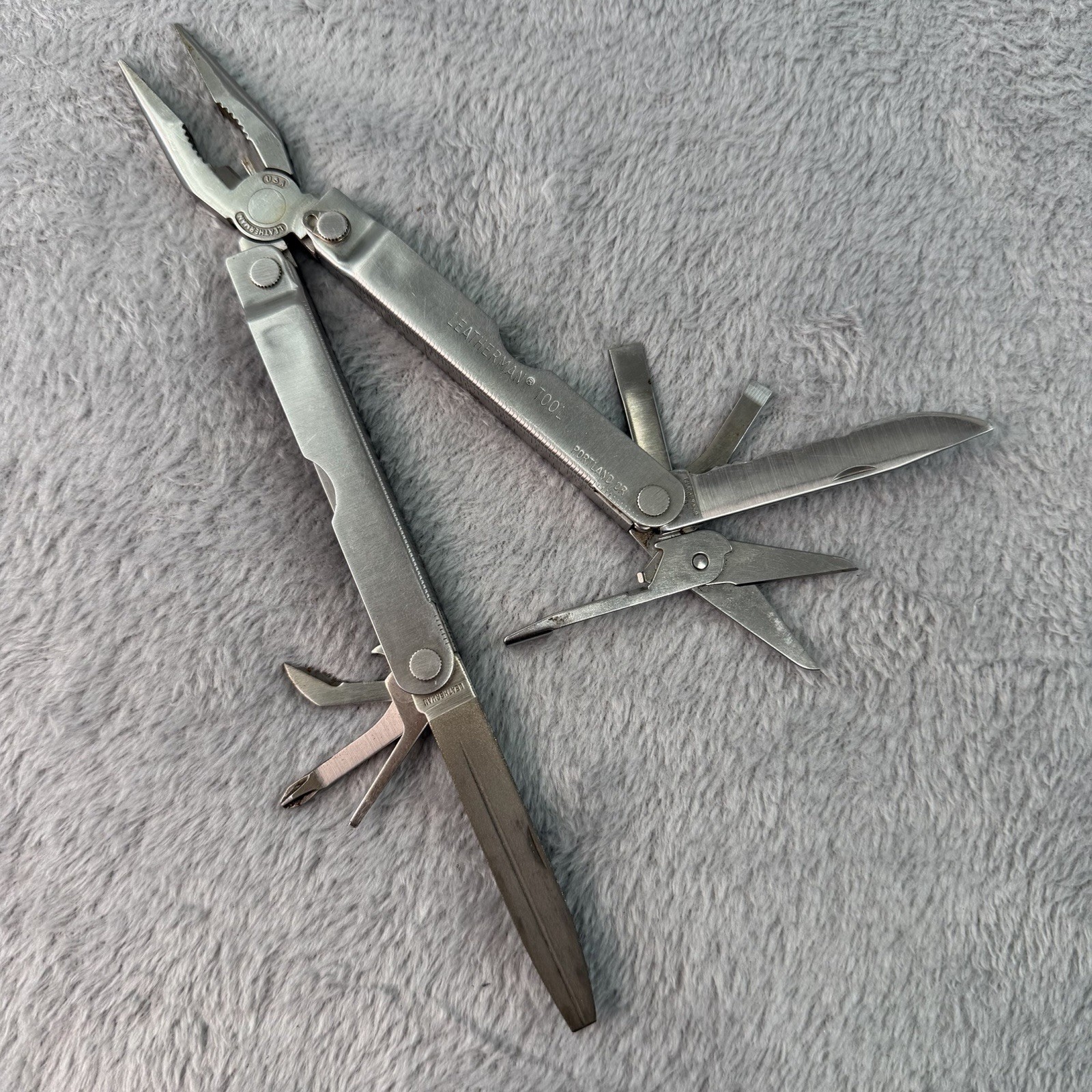 Vtg Leatherman Multi Tool 1998 0898 Stainless Steel Portland OR B487