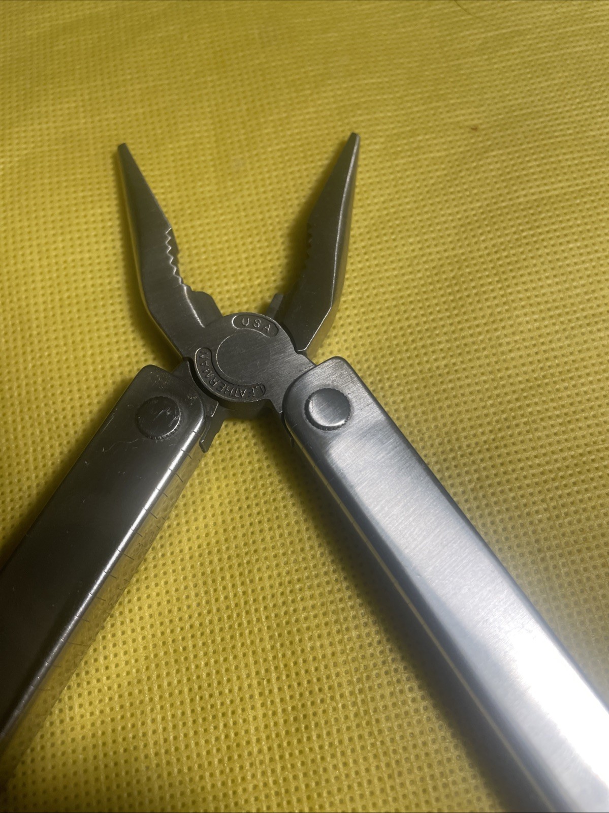 Vintage Genuine Original Leatherman Multitool Brown Leather Sheath Portland OR