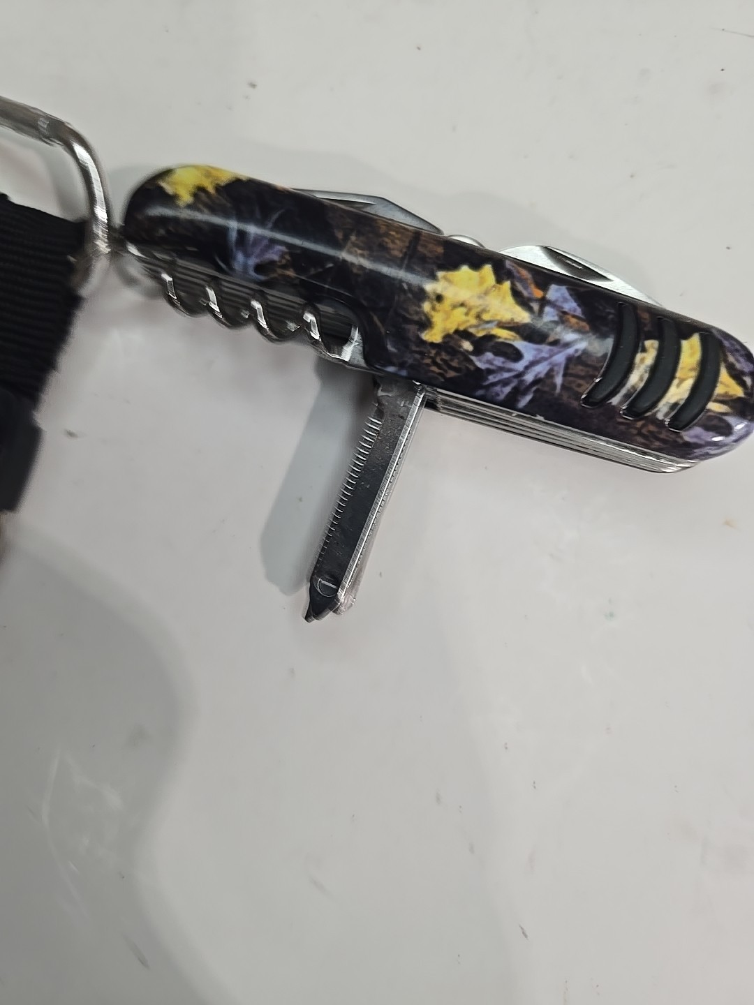 Multi-Purpose, Chrome, Multi-Tool Pocket Knife Saw Corkscrew File & More 11 in 1