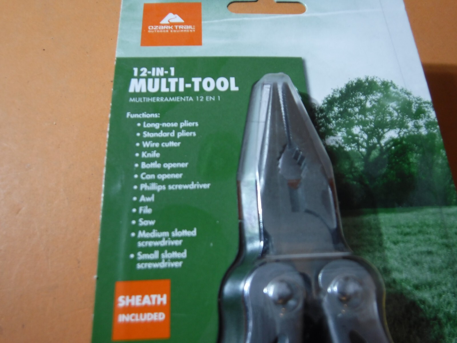 Ozark Trail 12-in-1 Multi Tool Heavy Duty w/Case Pliers Knife Saw Wire Cutter