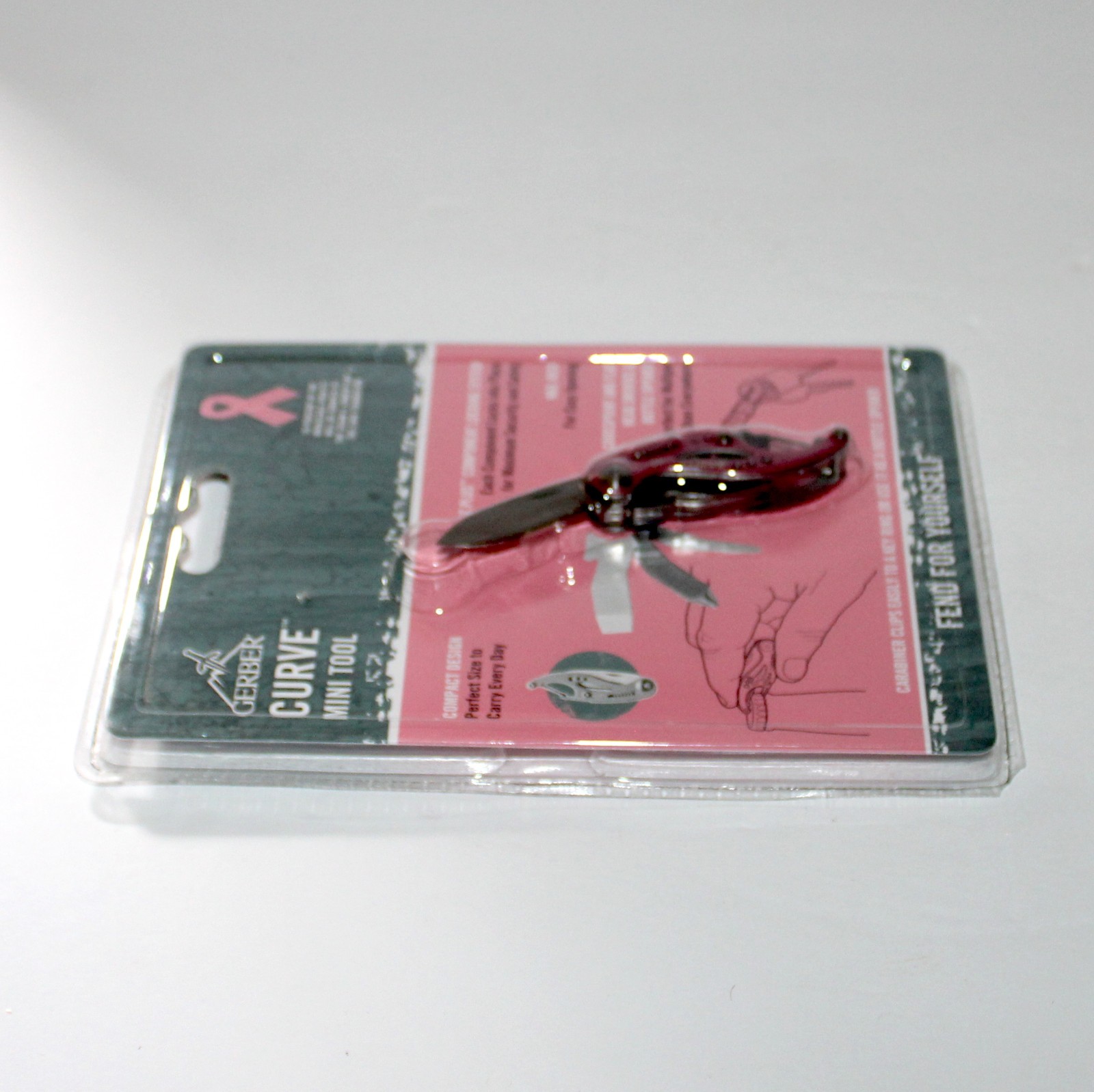 Gerber Curve Mini Tool Pink 6-in-1 pocket knife Keychain NEW Sealed