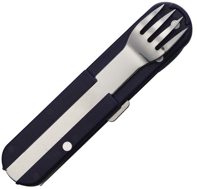 TB Outdoor Bivouac Multi Tool Folding Knife Spoon Fork Corkscrew Marine-Blue
