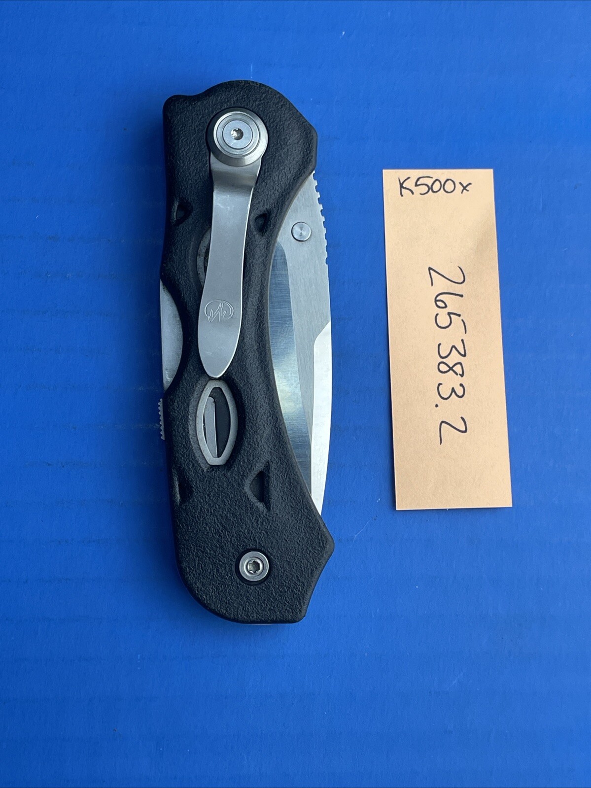 Rare! Leatherman K500X Knife-Multitool 154CM Folder Lockback Knife w/Carabiner