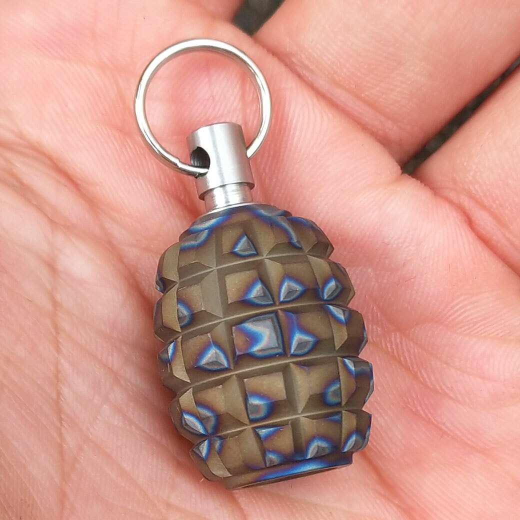 MG Titanium Alloy Begleri Parachute Cord Tool Lanyard Bead Keychain Pendant