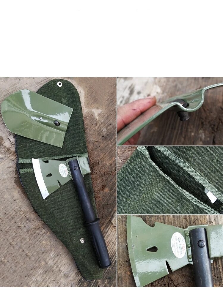Emergency Bugout Survival Multi Tool Kit Army Shovel Military Axe Camping Saw