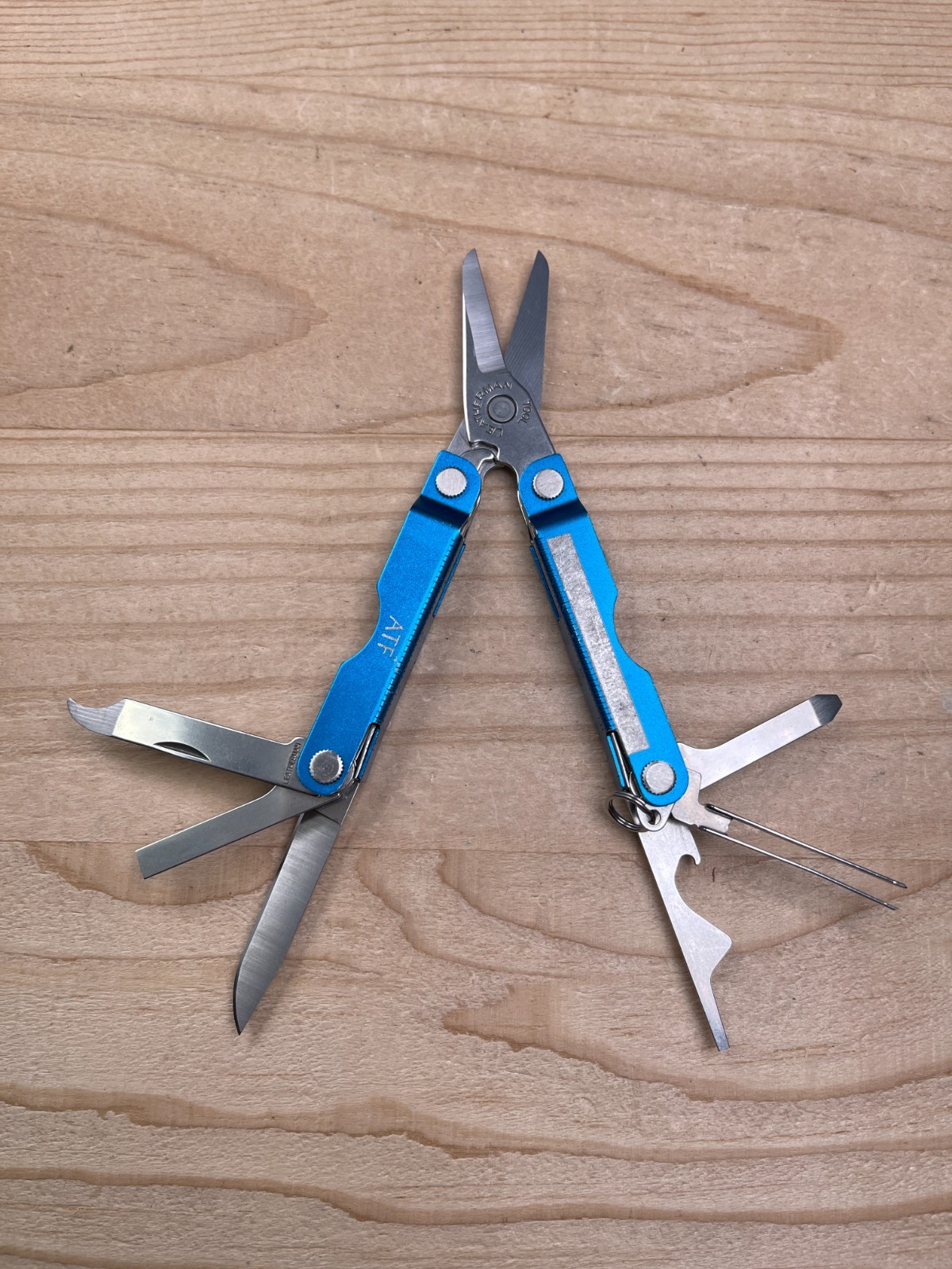Leatherman Micra Blue Anodized Aluminum Multi-tool Knife w/ATF Logo 05/07