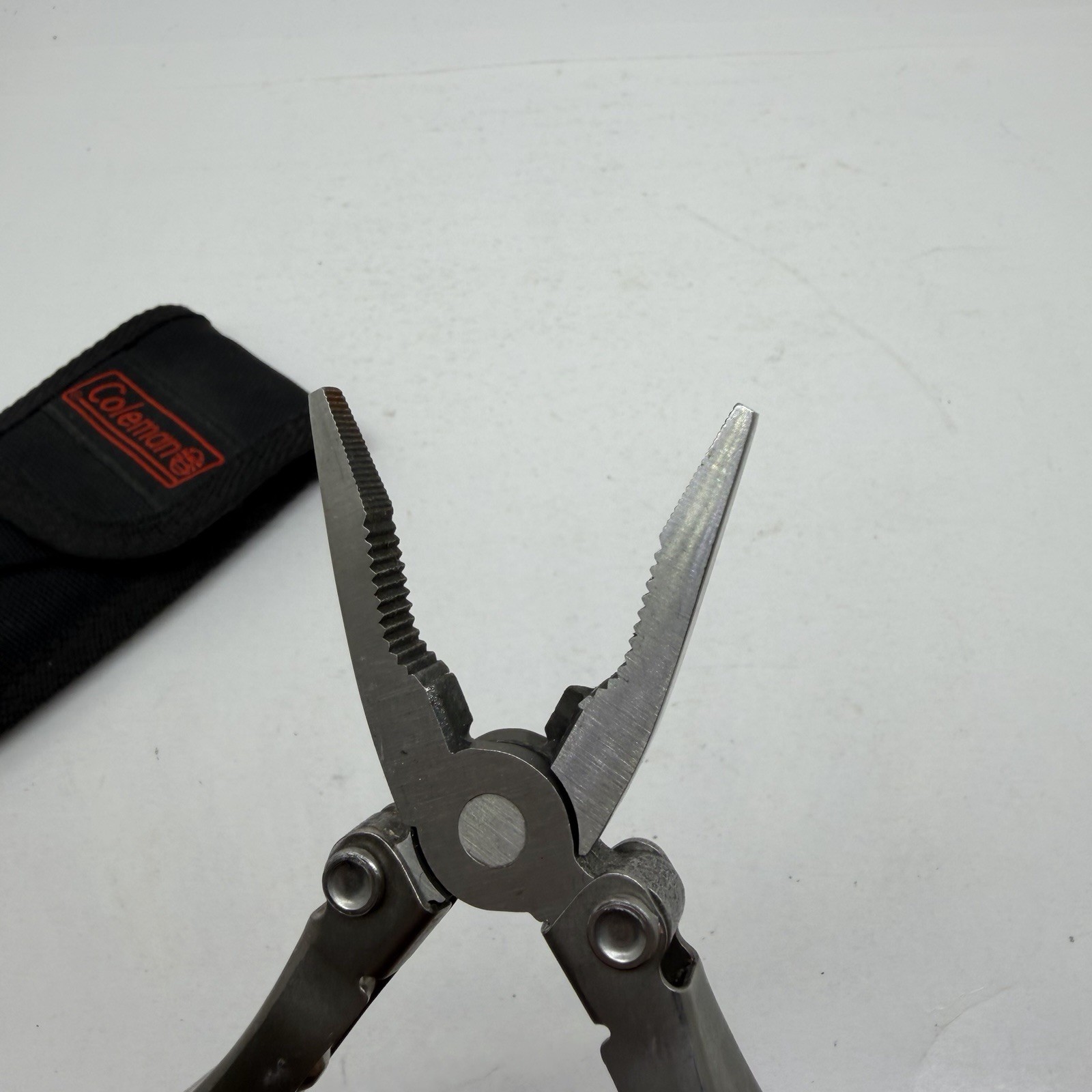 Coleman Pro Lock Folding Multi Tool Used Silver With Case READ