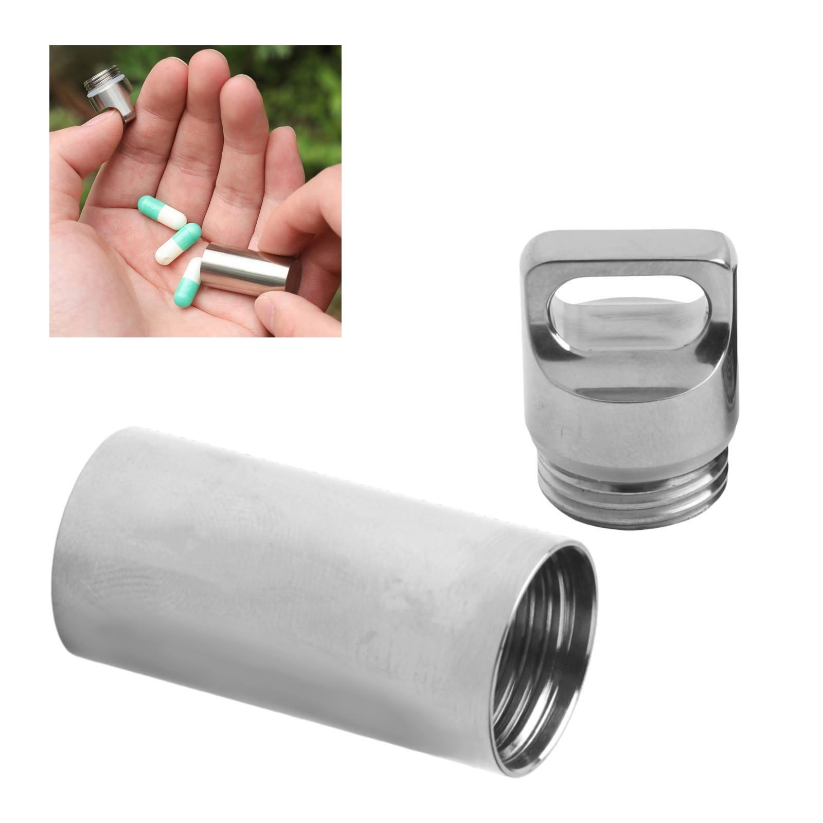 Connect To Keychains Container For Storing Medicine For Water Parks High Quality