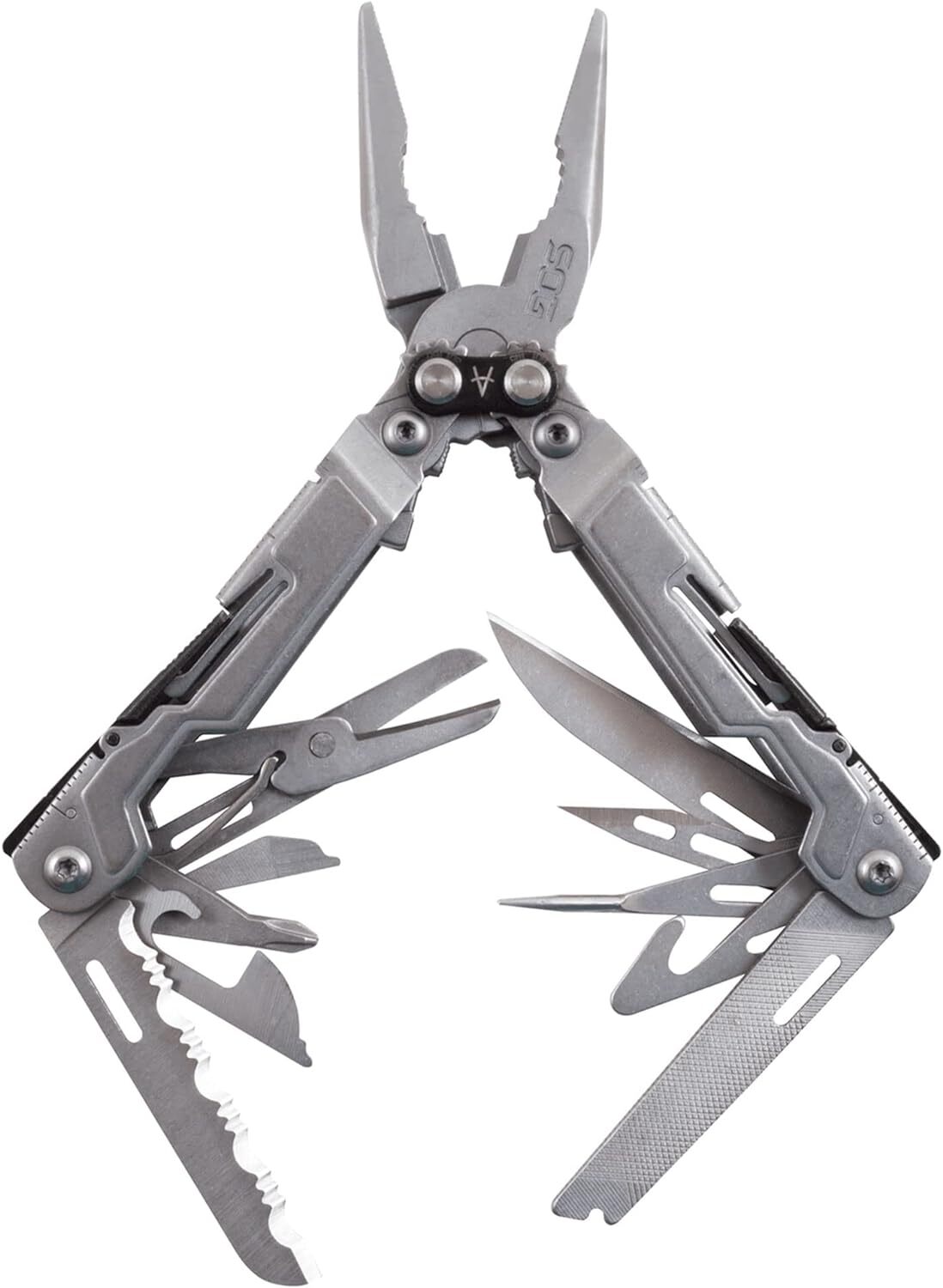 SOG PowerPint EDC Tool Compact Lightweight W/ 18 Multitools In One – Silver