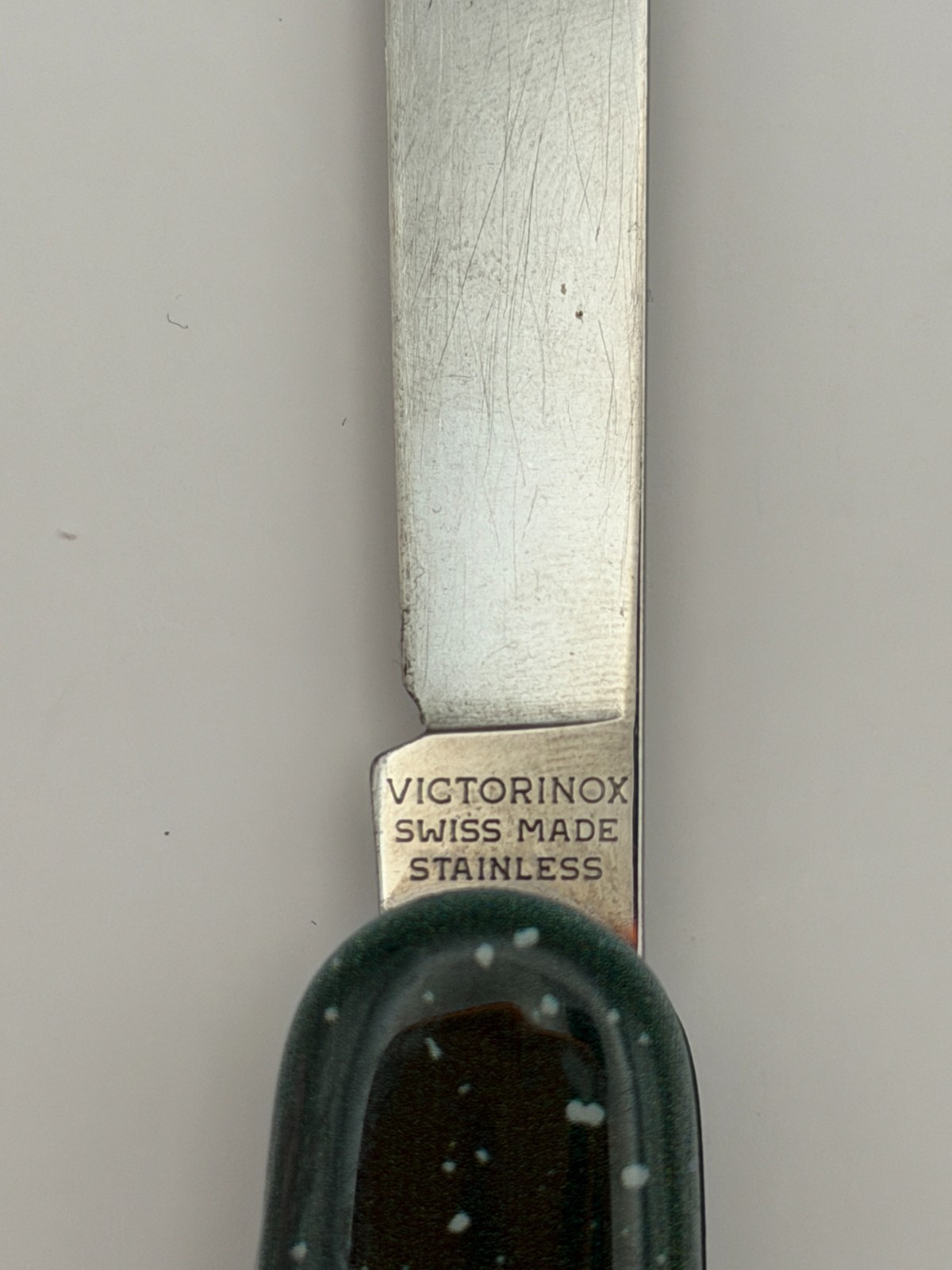 Victorinox LL Bean Camper Swiss Army Knife Rare Green Speckle Exclusive Edition