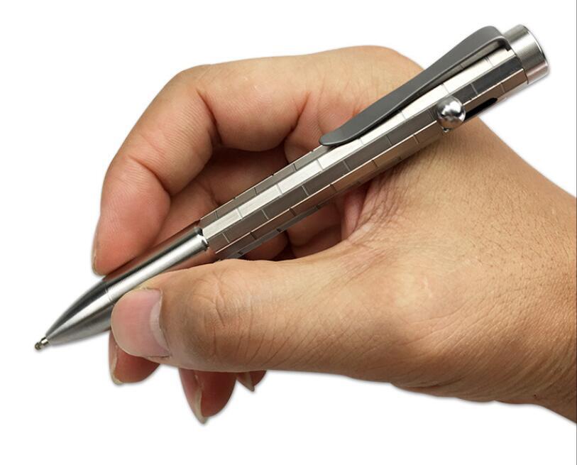 Titanium Alloy Pen Portable EDC Tools Pen TC4 Ballpoint Pen Men Office Pen Gifts