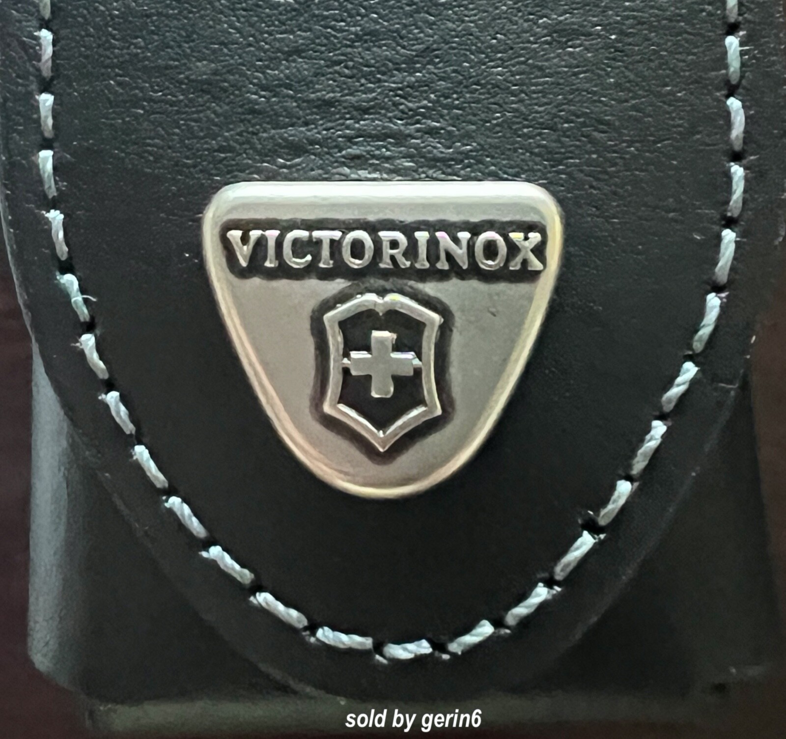 Swiss Army Black Leather Belt Pouch for SwissTool X Plus Victorinox 4.0833.L New