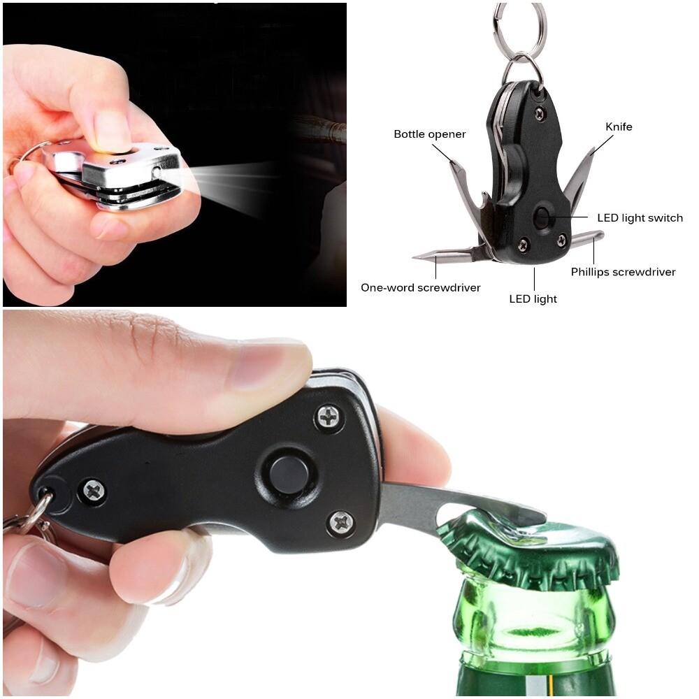 Keychain Flashlight bottle opener