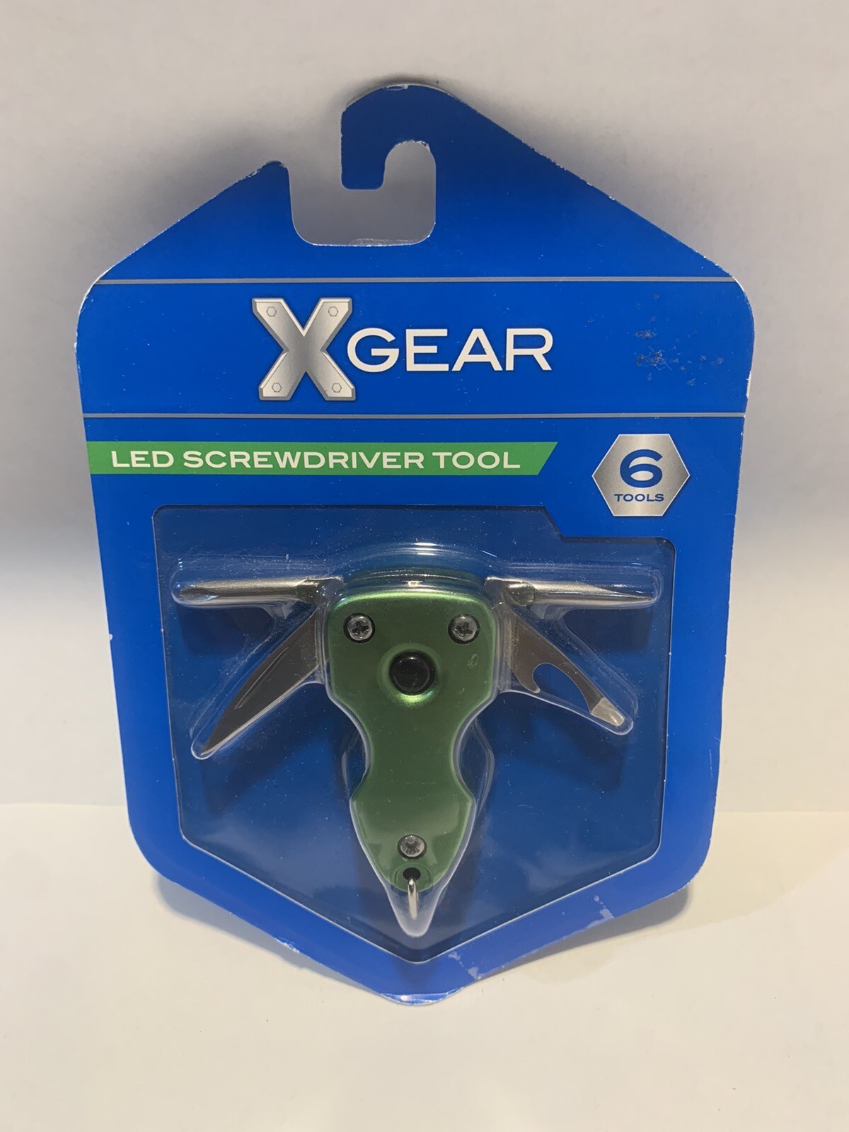 X-GEAR LED Light Tool Stainless Steel 6 Tools Survival Camping Hiking