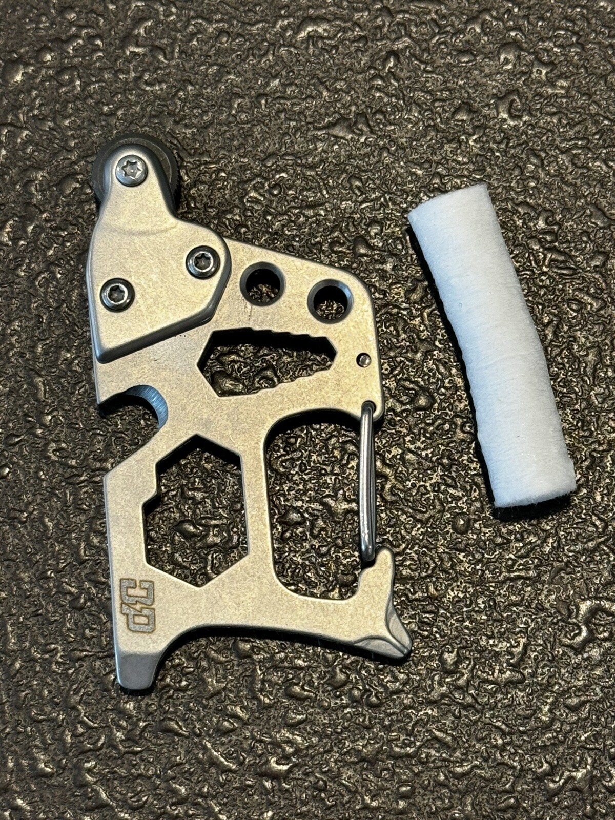 DP Multitool Carabiner With Flint Wheel Fire Starter metal Great Gifts!