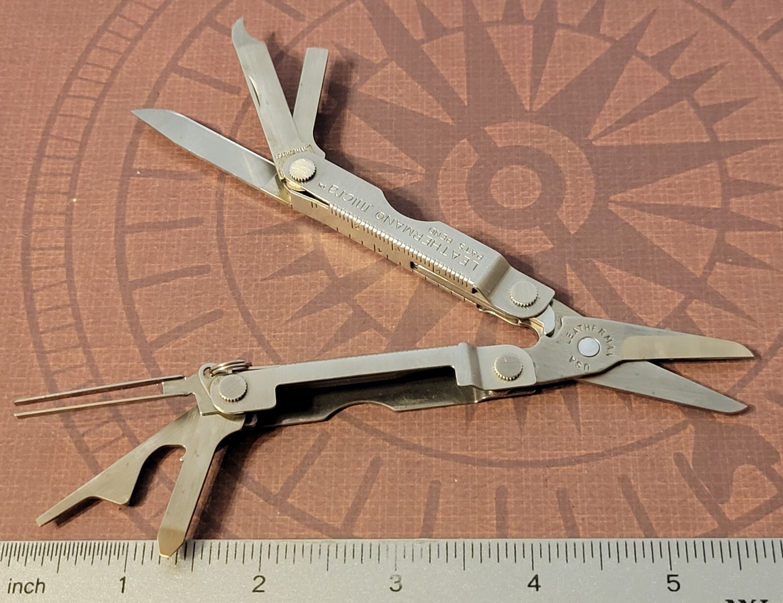 Leatherman Micra Multi Tool Made In USA Scissors Knife Tweezers File